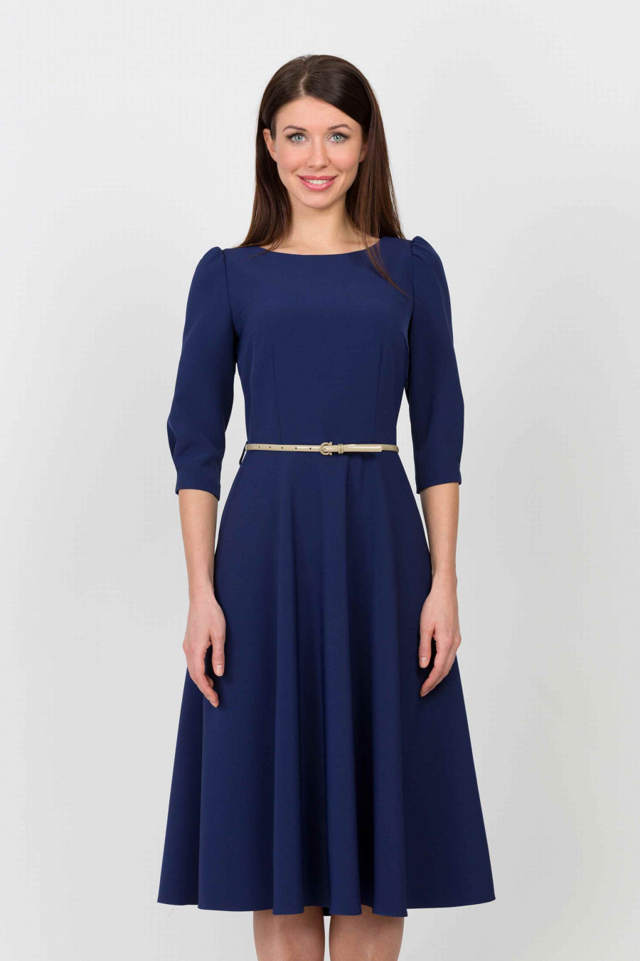 Темно синее женское платье