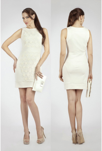 Платье O. JEN 01343-cream