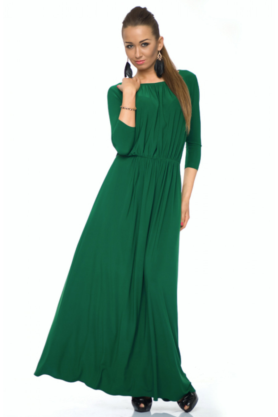 Где купить длинные платья. Donna Saggia платье длинное. Зеленое платье. Зеленое платье в пол. Красивое зеленое платье.